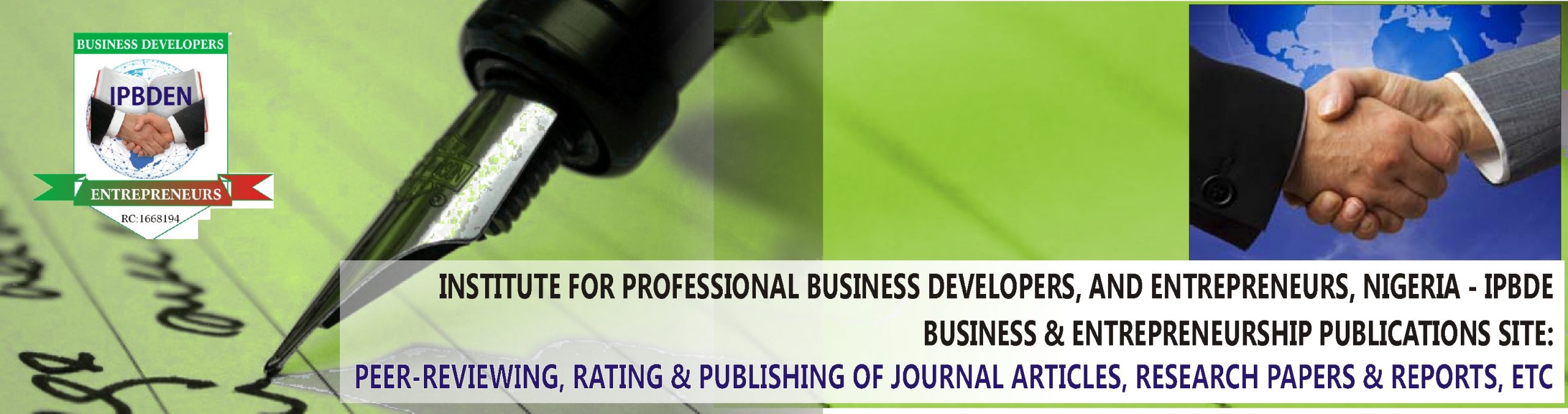 IPBDEN Business and Entrepreneurship Publications & Review